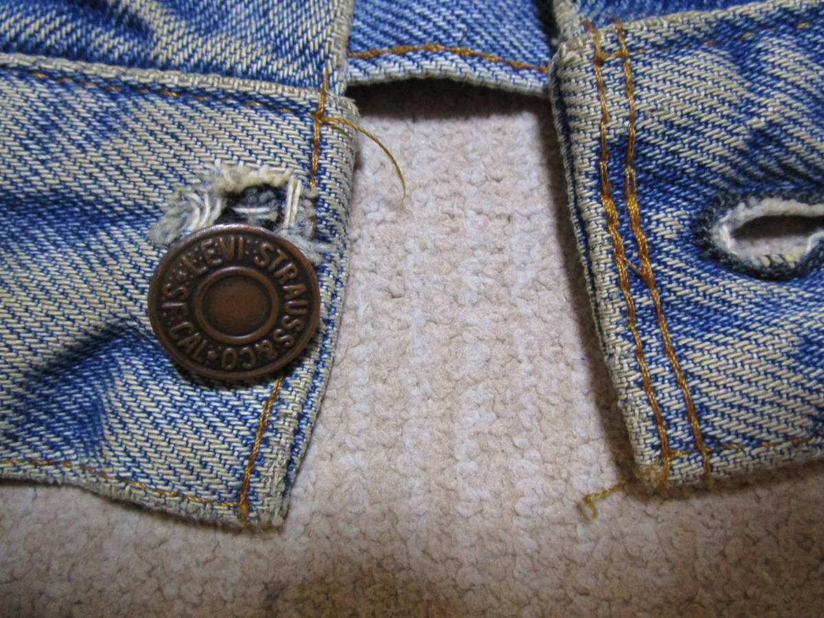 激レア!80s!ヴィンテージ!USA製!即決!Levi's リーバイス 70506 0216 メンズ デニムジャケット ジージャン size 36_画像7