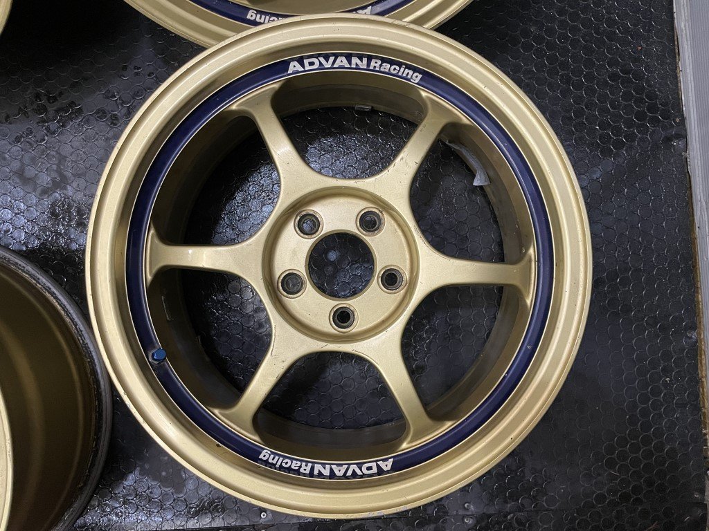 YOKOHAMA ADVAN RACING RG アドバンレーシング 16インチ 4本 7J5HPCD100+47 ゴールド 軽量 希少 (VHD336)_画像4