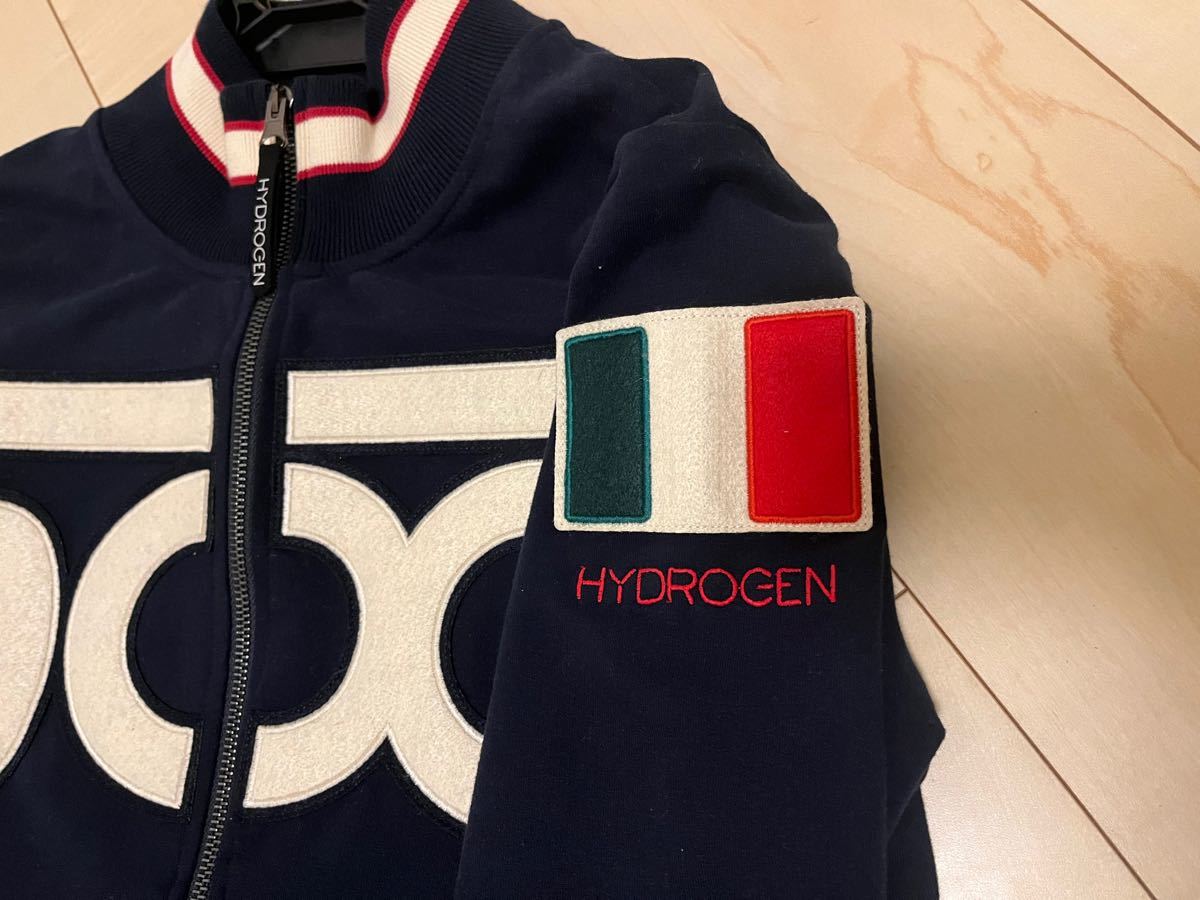 【美品!!】ハイドロゲン「HYDROGEN×FIAT500」ダブルジップアップ トラックジャケット ネイビー SIZE:S 