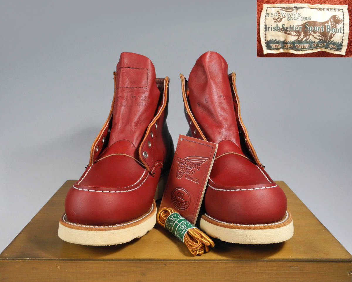 A4等級以上 REDWING 半円犬タグ 97年製造 8166 - ブーツ