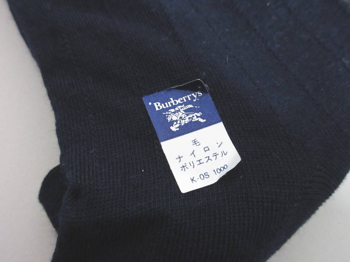  не использовался товар Burberry zBurberrys джентльмен для носки носки темно-синий серый 2 пар комплект 25cm yg2336