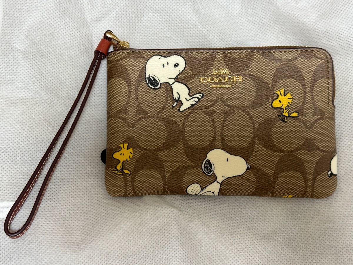 スヌーピー coach コーチ リストレット ポーチ 財布｜Yahoo!フリマ（旧