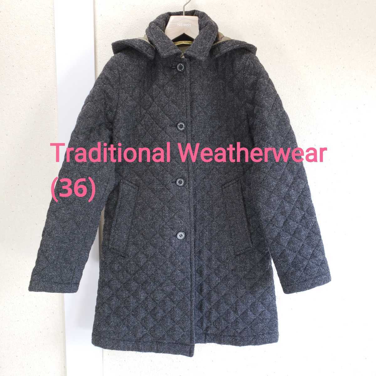 ☆Traditional Weatherwear/美品】キルティング ボアコート-