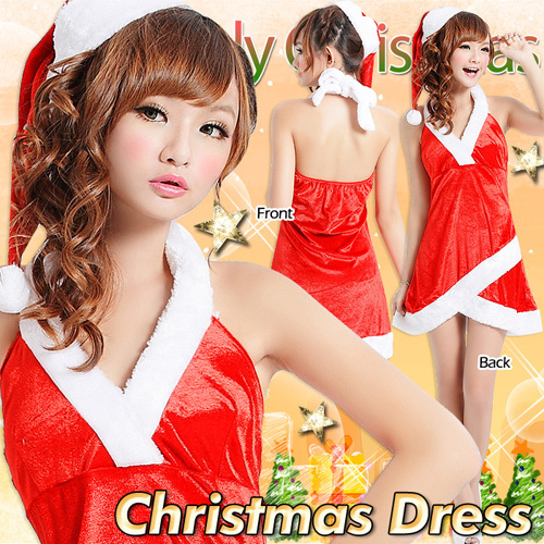 サンタ コスプレ 衣装 クリスマス レディース セクシー コスチューム 仮装 コスプレ衣装 クリスマス衣装 サンタクロース ドレスの画像1