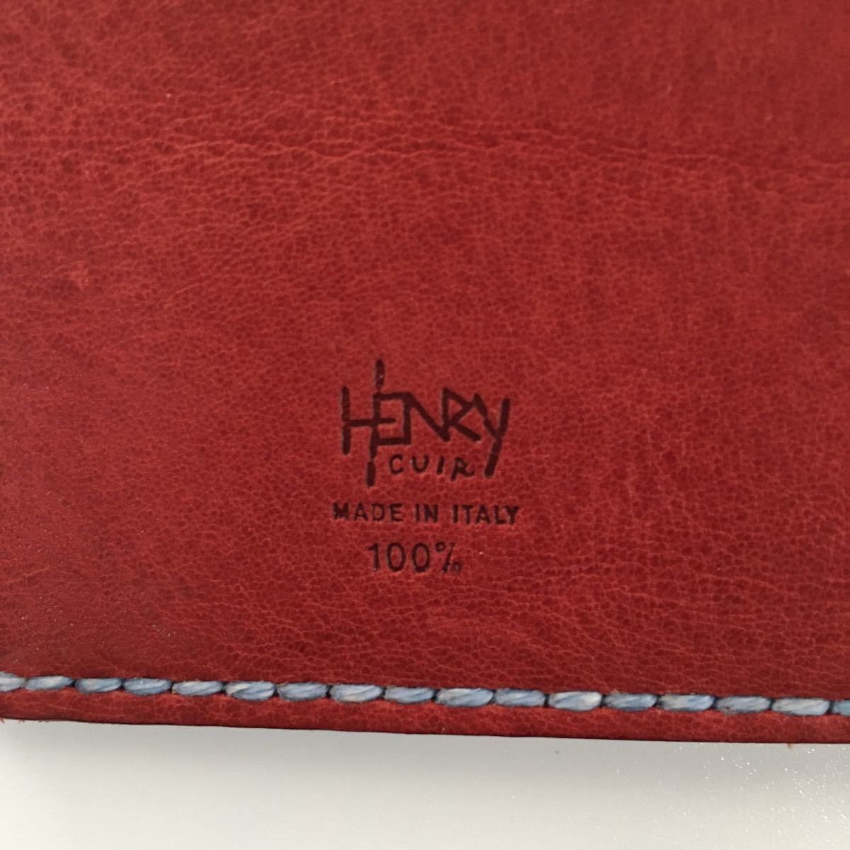 HENRY CUIR アンリークイール 手帳カバー ボルドー オリジナルサイズ