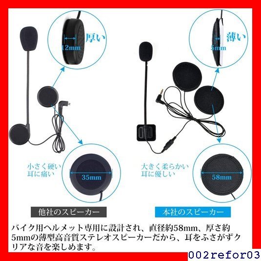 人気商品 FODSPORTS ハードマイク＆ソフトマイク HIFI音質 ヘルメット用 Plus V6 インカム用 バイク 30_画像3