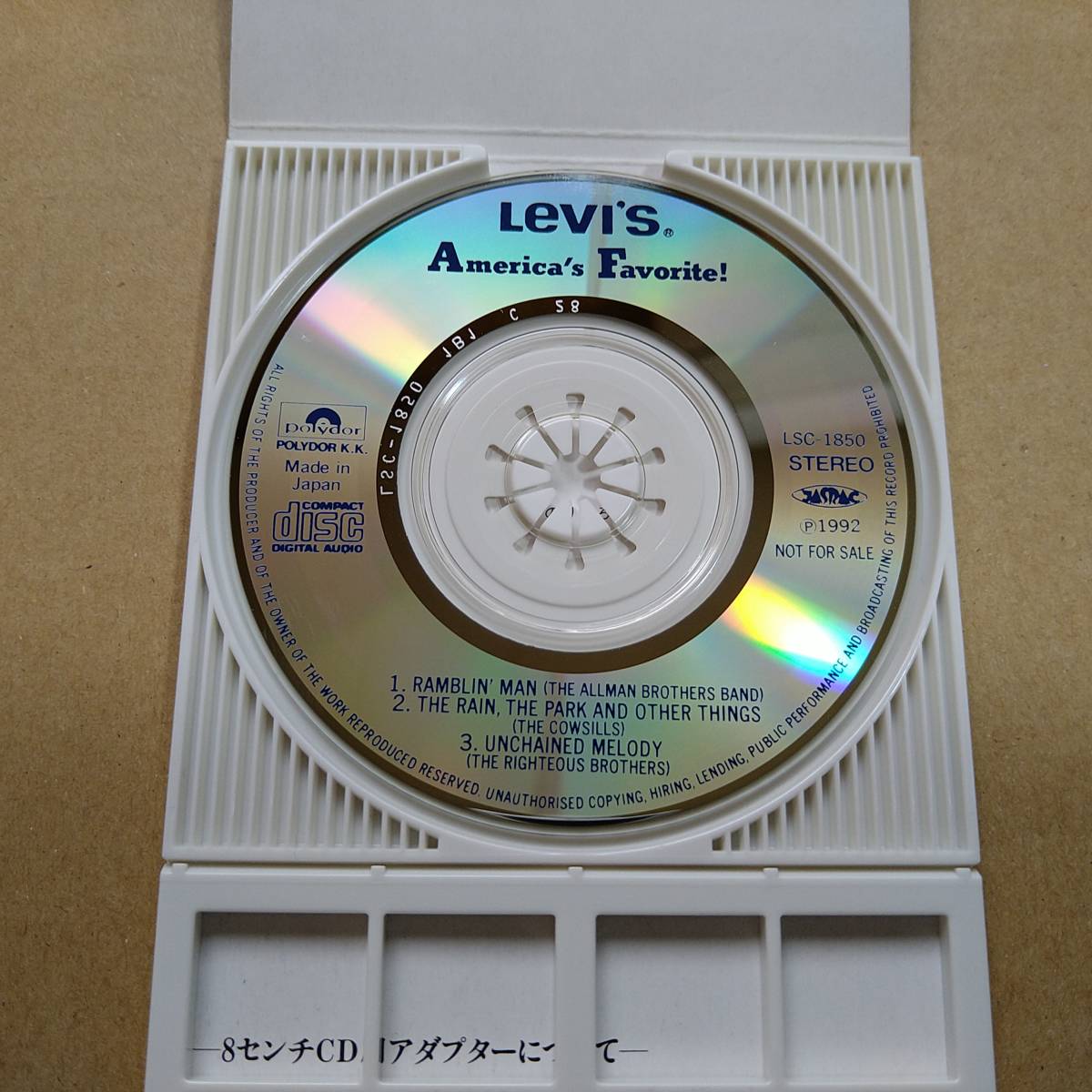 Levi's リーバイス 販促用プロモCD America's Favorite! [8cm CDS] LSC-1850 The Allman Brothers Band/Cowsills/Righteous Brothersの画像3