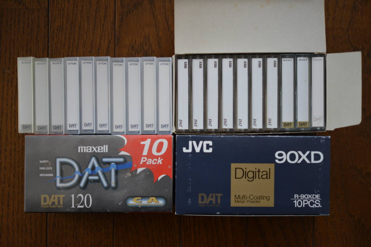 未開封_DATテープ_最後⑨　JVC_DAT_90_10PACK＋maxell_DAT_120_10PAC＋中古20本_画像1