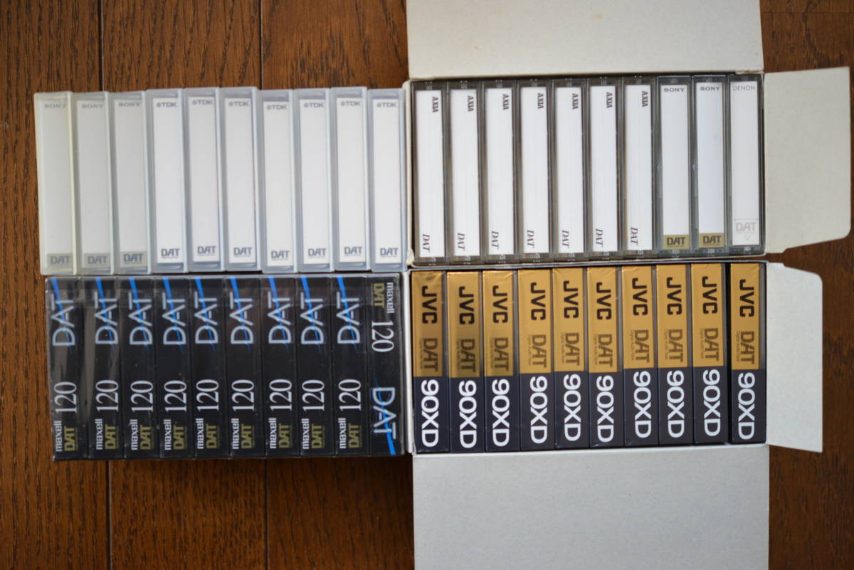 未開封_DATテープ_最後⑨　JVC_DAT_90_10PACK＋maxell_DAT_120_10PAC＋中古20本_画像2