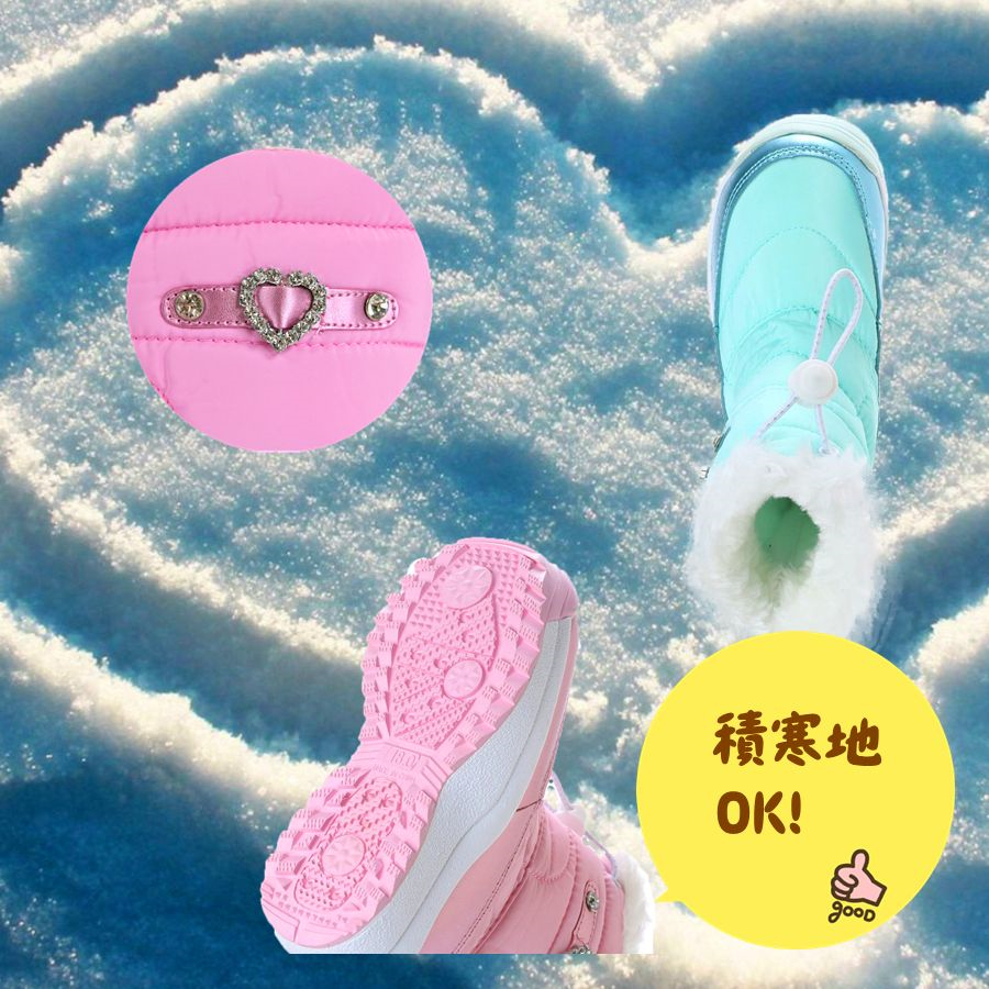 * new goods *[17982_PINK_24.0] for girl down boots protection against cold shoes snow boots with cotton fleece & boa lining going to school for size :16.0~24.0