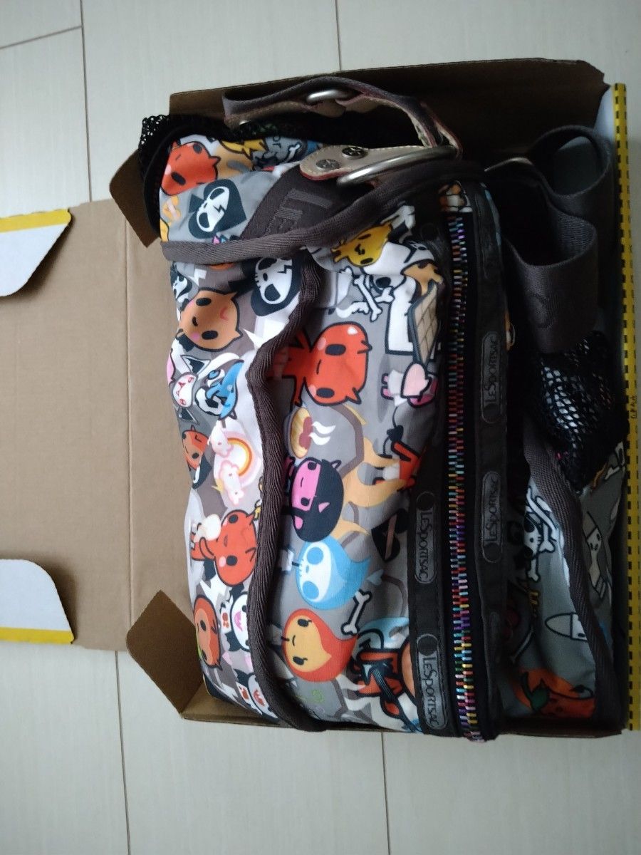 レスポ　ドキドキコラボ　tokidoki for LeSportsac  柄:インフェルノ　ホツレ有り　USED　レア