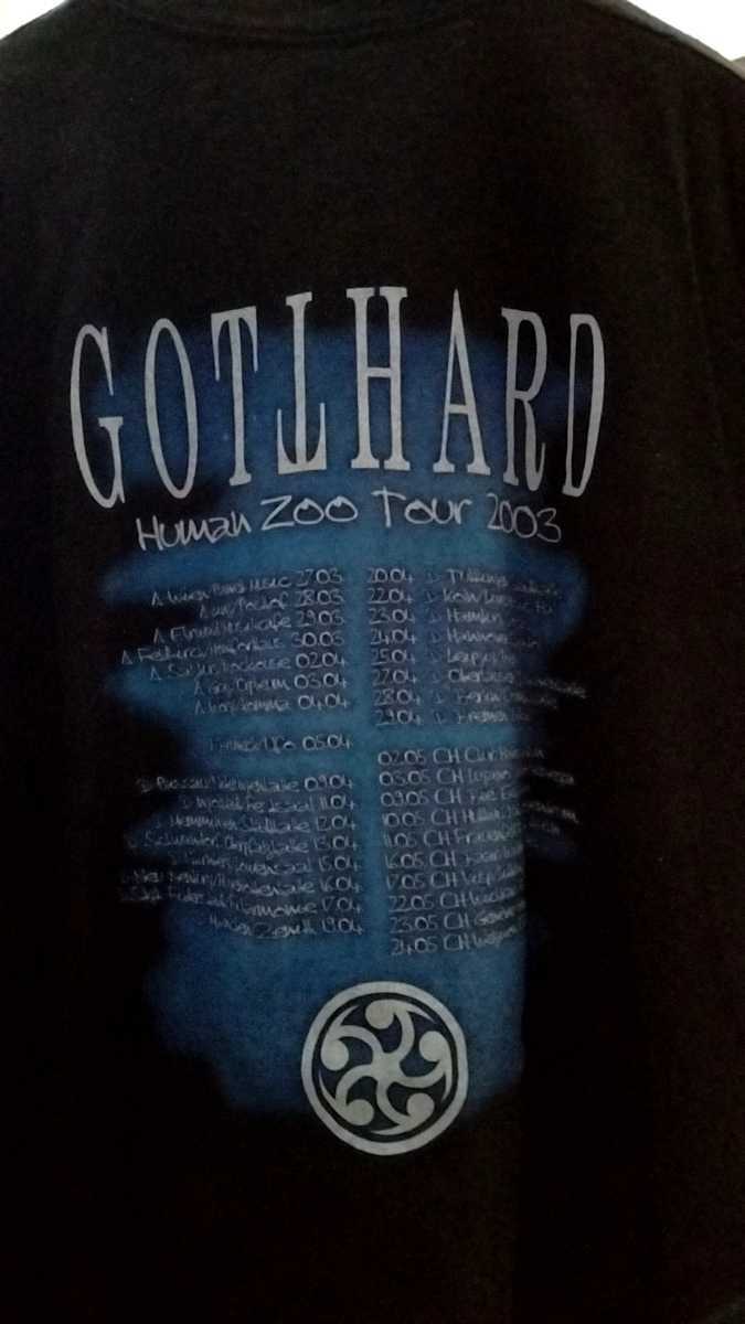 ゴットハード　ヒューマン　ズー　GOTTHARD Human Zoo Tour 2003 Tシャツ　サイズ Size XL 古着_画像2