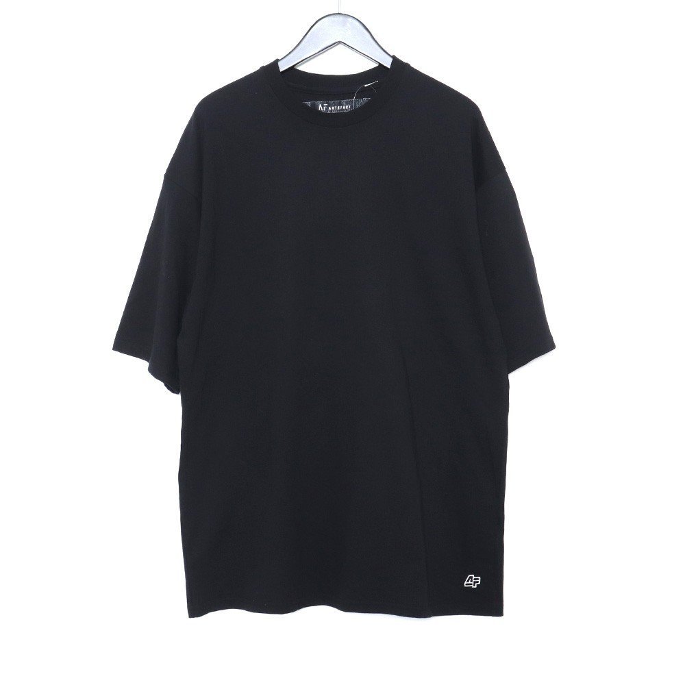 【レビューで送料無料】 Size Over ARTEFACT A.F T-Shirts 半袖カットソー Tシャツ オーバーサイズ エーエフアーティファクト ag-3010-3-BK サイズ3 ブラック 無地