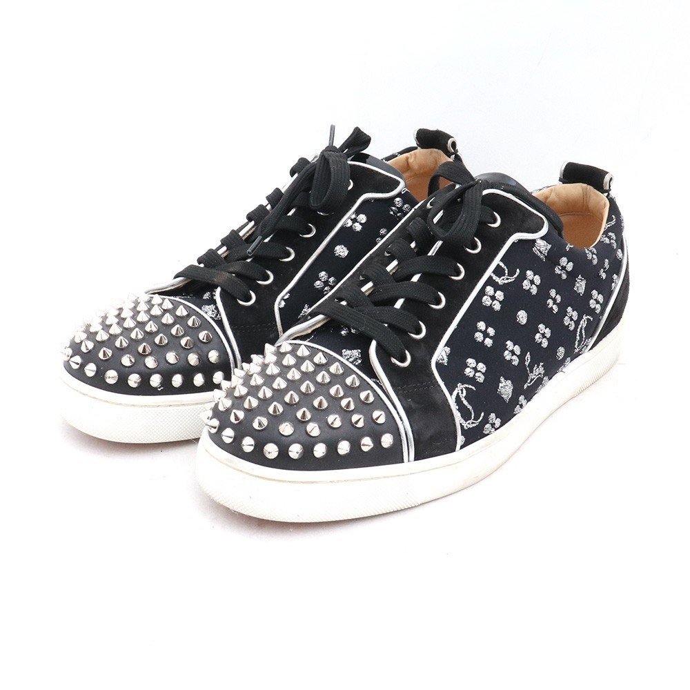 CHRISTIANLOUBOUTIN LOUISJUNIORSPIKESORLATOFLATCLF/JACQ スタッズ