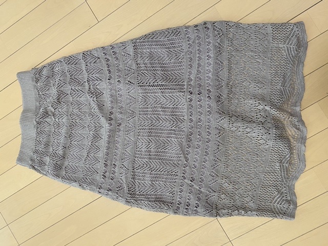 クロシェ編みスカート