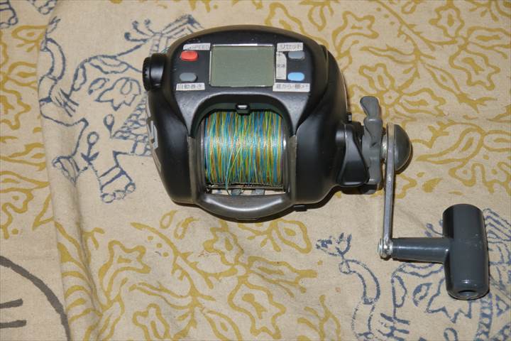 ダイワ ハイパータナコン 500DX 日本製 電動リール DAIWA HYPER TANACOM Maed in JP 船用 ふかせ マダイ イカメタル　整備メンテ済_画像2