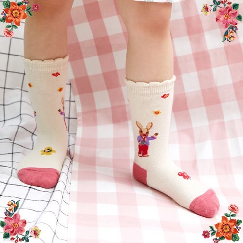 [nata Lee *rete] Kids * socks garden * rabbit 15-18cm stylish .... for children socks Nathalie Letekichu France Paris 