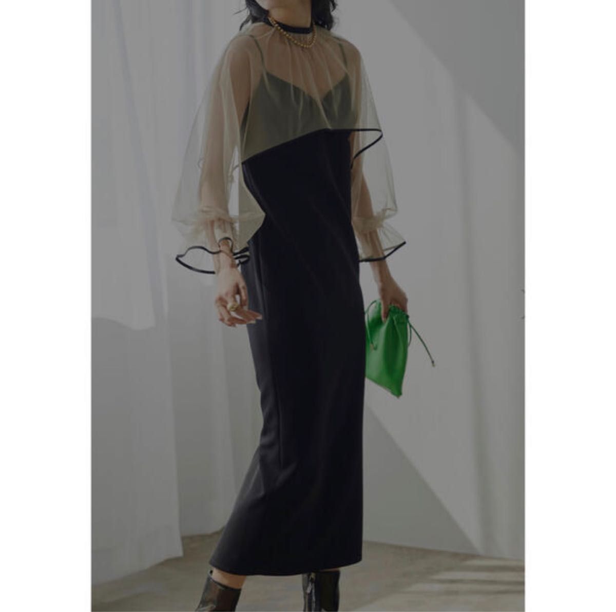 新品タグ付き MANY WAY AIRY VEIL DRESS ブラック S | noonanwaste.com