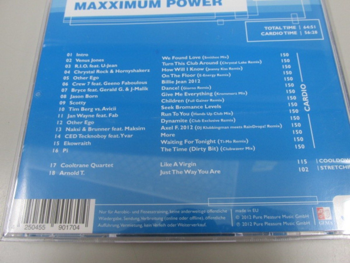 ★0.01　【CD MAXXIMUM POWER Vol.8 エアロビクス】151-02211_画像3