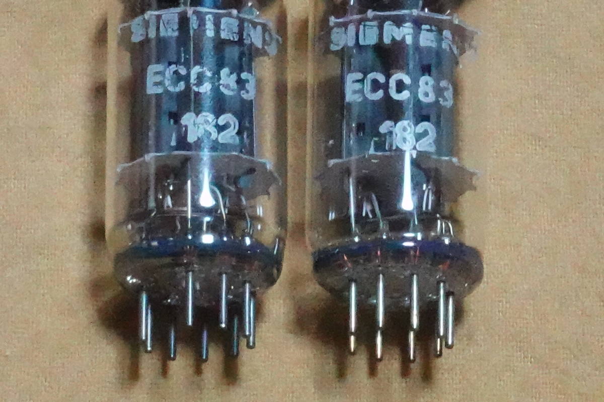 SIEMENS ECC83/12AX7 真空管 2本セット 同一ロット 同特性 Yahoo!オークション - SIEMENS ECC83/12AX7 同一ロット (2本)