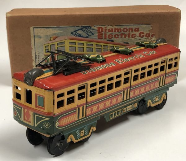 DIAMONA ELECTRIC CAR 電車 モダントイズ ブリキのおもちゃ レトロ 昔の 懐かしの