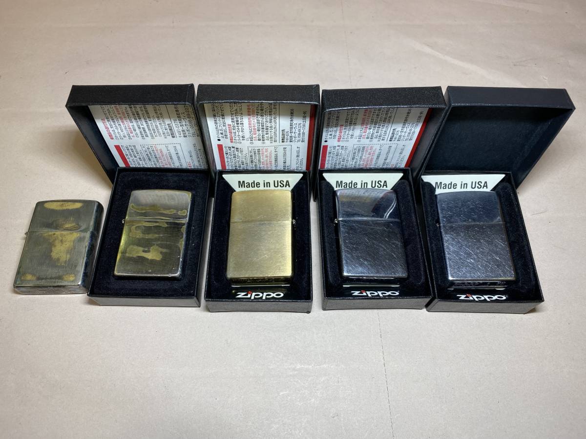 ヤフオク! - Zippo ジッポー 5つまとめ ライター 着火未確認...