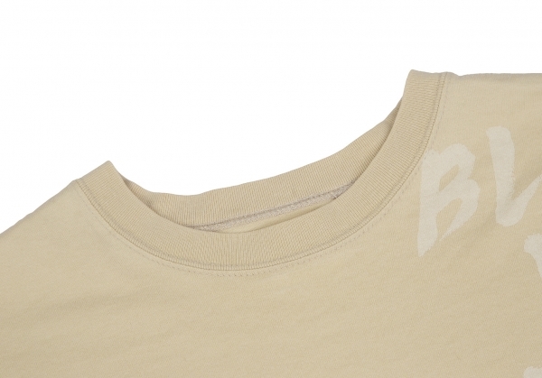  Karl hell mKarl Helmutreta ring Logo print T-shirt beige M [ men's ]