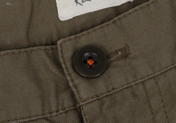  Karl hell mKarl Helmut cotton Logo embroidery strut pants khaki O [ men's ]