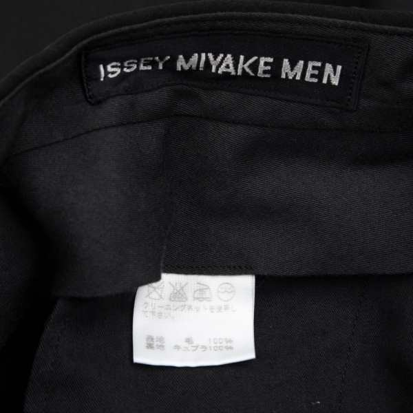 イッセイミヤケ メンISSEY MIYAKE MEN ウールタックパンツ 黒3 【メンズ】_画像10