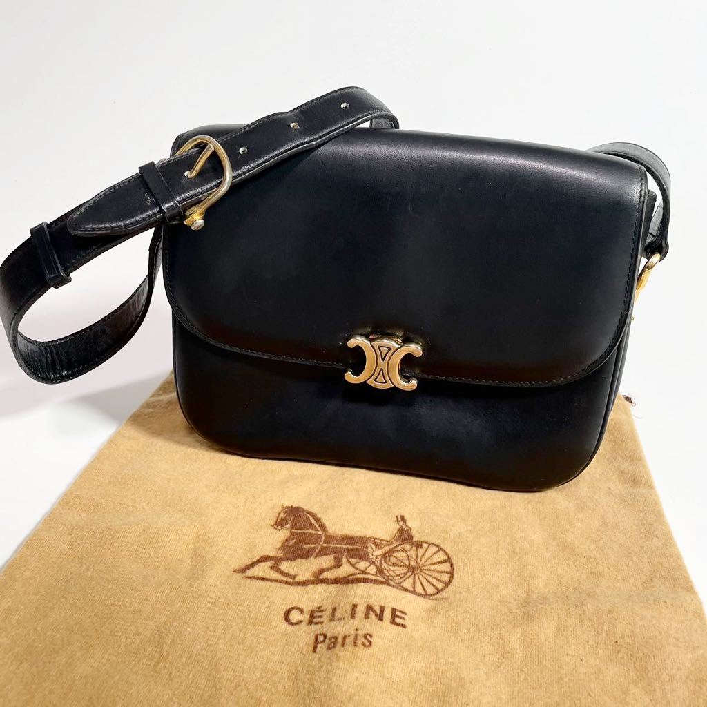 1円 希少 美品 ヴィンテージ CELINE オールドセリーヌ トリオンフ