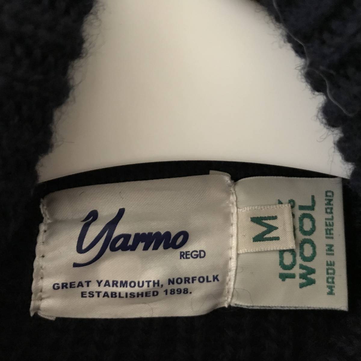 Yarmo ヤーモ アイルランド製 レディース タートルネック ウールニットセーター 美品 size M/L_画像4