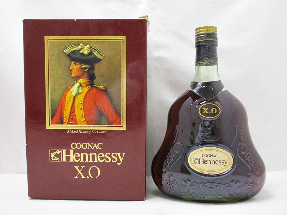 古酒 Hennessy ヘネシー XO 金キャップ グリーンボトル 未開栓 本体のみ 液漏れ無し 目減り無し 長期保管品 700ml