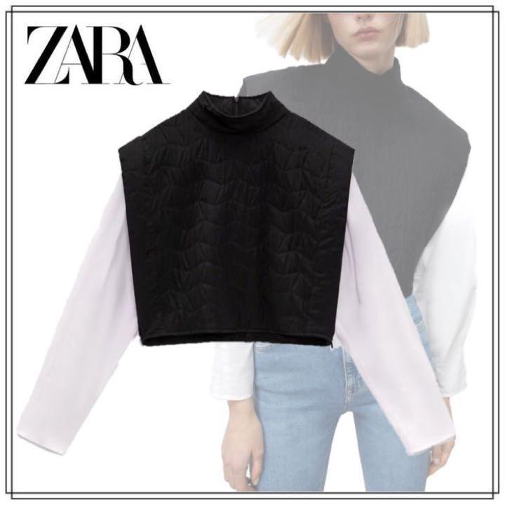 送料&加工料込 ZARA コントラストブラウス - 通販 - lasminas.gob.mx