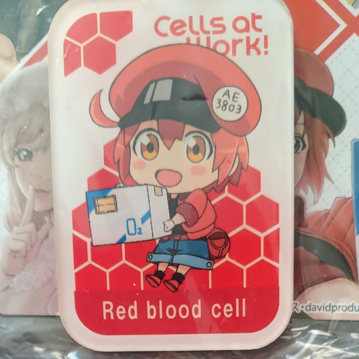 しまむら　はたらく細胞　アクリルキーホルダー　赤血球　白血球