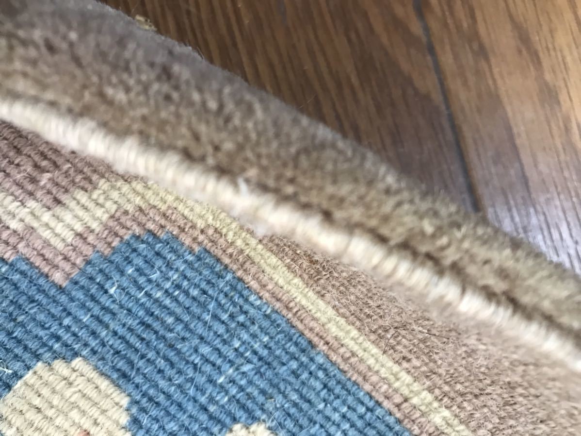 高級絨毯 玄関マット 厚さ1.5cm ペルシャ絨毯 ? 手織り_画像6