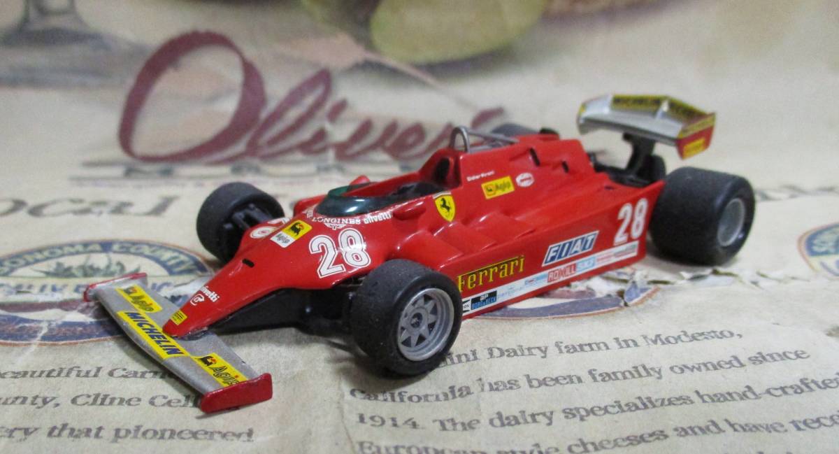 *レア絶版*HI-FI*1/43*1981 Ferrari 126 #28*Didier Pironi*フェラーリ≠BBR