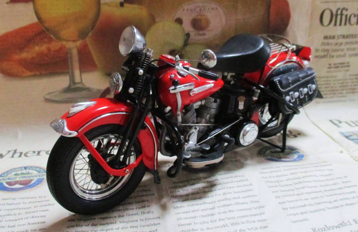 ☆激レア絶版*フランクリンミント*ハーレー*1/10*1948 Harley-Davidson Panhead FL レッド