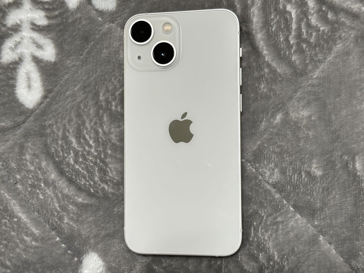 ほぼ iPhone13 mini 256GB ホワイト バッテリー100% SIMフリー(iPhone 