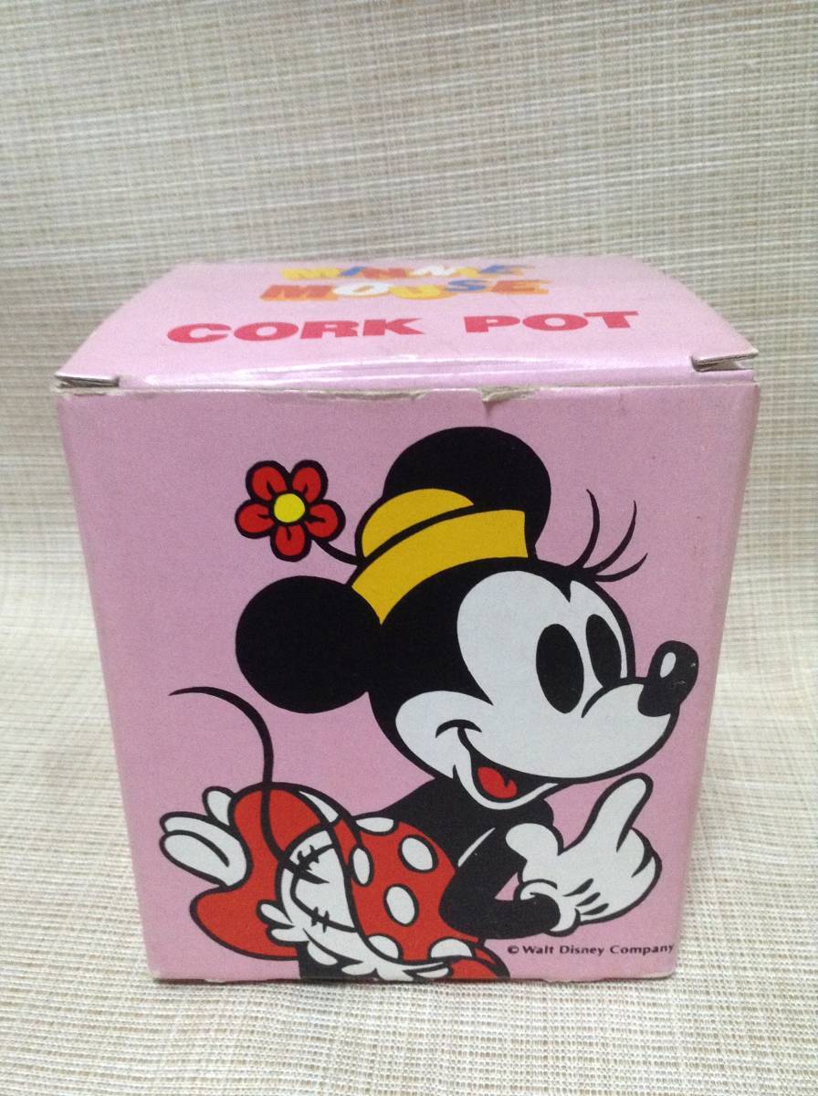 ★レトロ★コルクポット ミニー 【Disney/ディズニー】 大西賢製販 キャンディーポッド,調味料入れ,小物入れ_画像7