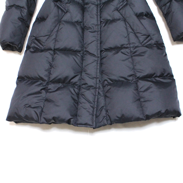 超美品 ジユウク 自由区 ラクーンファー フード付き 3way ダウンコート 32 ブラック 小さいサイズ ブラック ロング コート