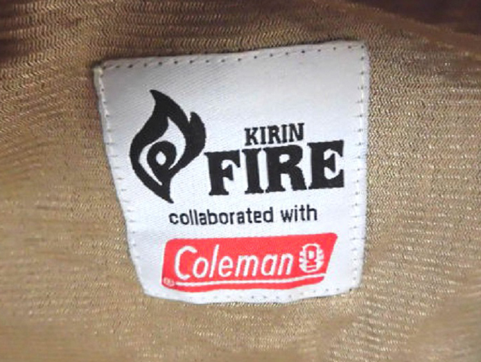 価格 交渉 送料無料 KIRIN FIRE X Coleman キリン ファイア コールマン コラボ アウトドア ジャケット ノベルティー非売品 KH  L-XL相当 使用僅 ほぼ未使用 美品