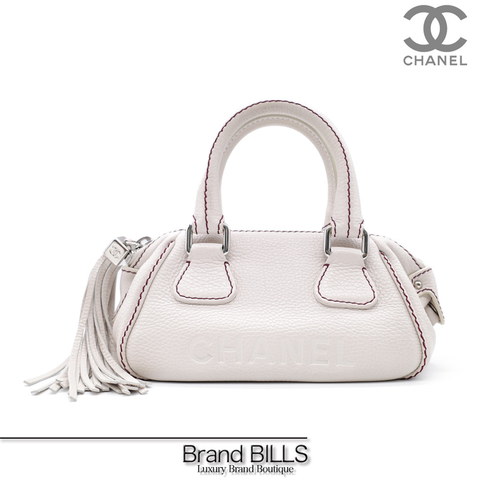 日産純正カ 未使用品 CHANEL シャネル フリンジ ミニボストン