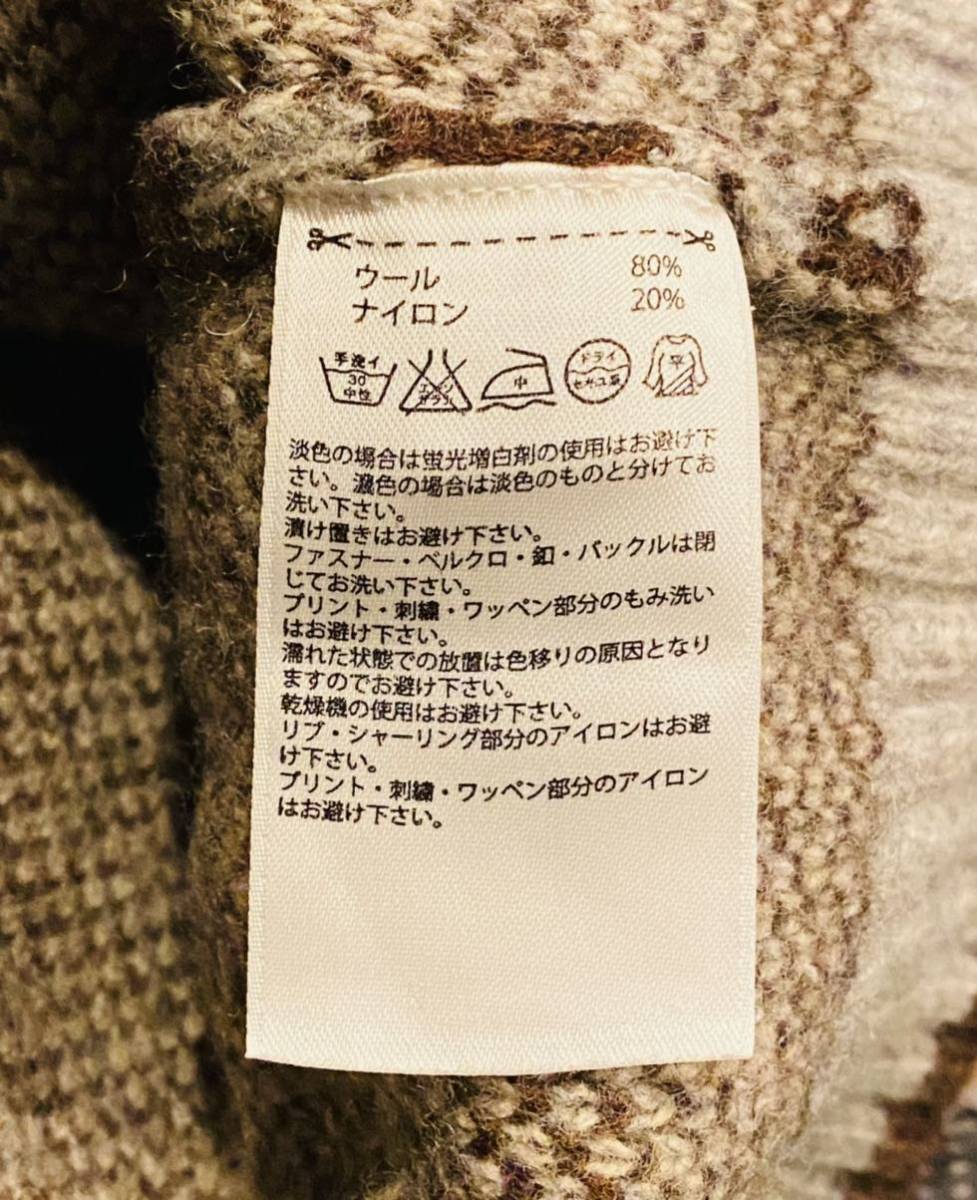 入手困難】ADIDAS ニット カウチンセーター M 総柄 極希少品 総 入手困難】ADIDAS ニット カウチンセーター M 総柄 極希少品 総
