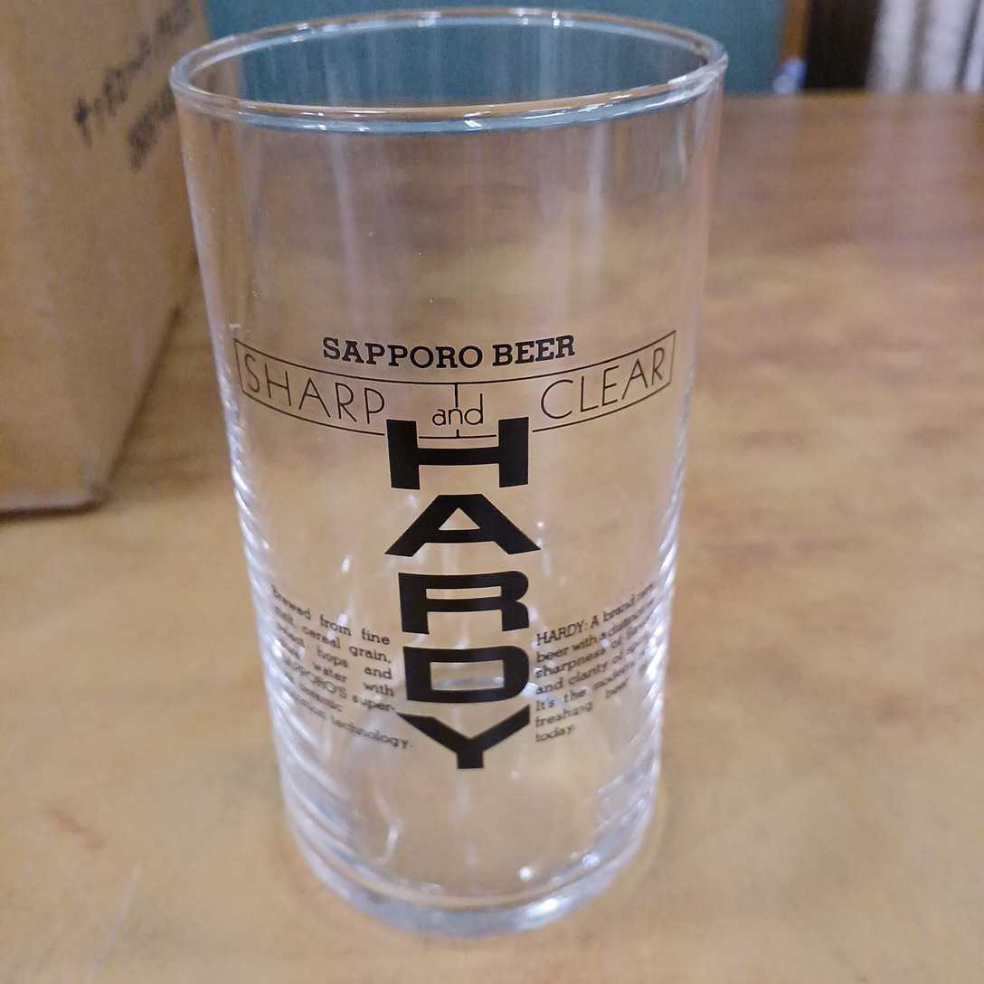 未使用品 SAPPORO BEER サッポロビール HARDY ハーディグラス 20個入1箱 SHARP and CLEAR ノベルティ 保管品 居酒屋 昭和レトロ ビンテージ_画像7