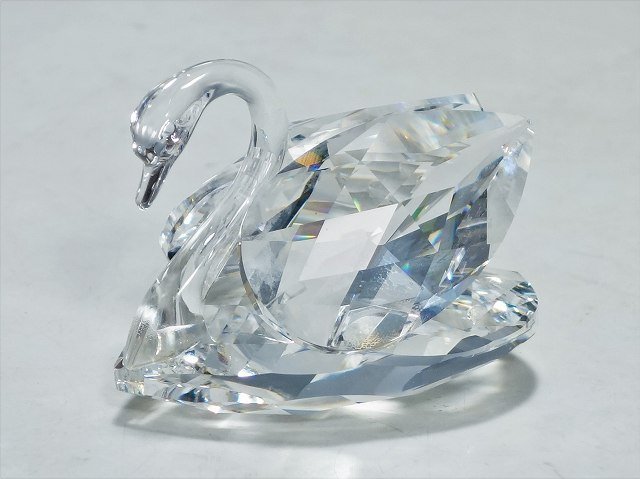 美品 】オーストリア製 SWAROVSKI クリスタル スワン3羽セット eva.gov.co
