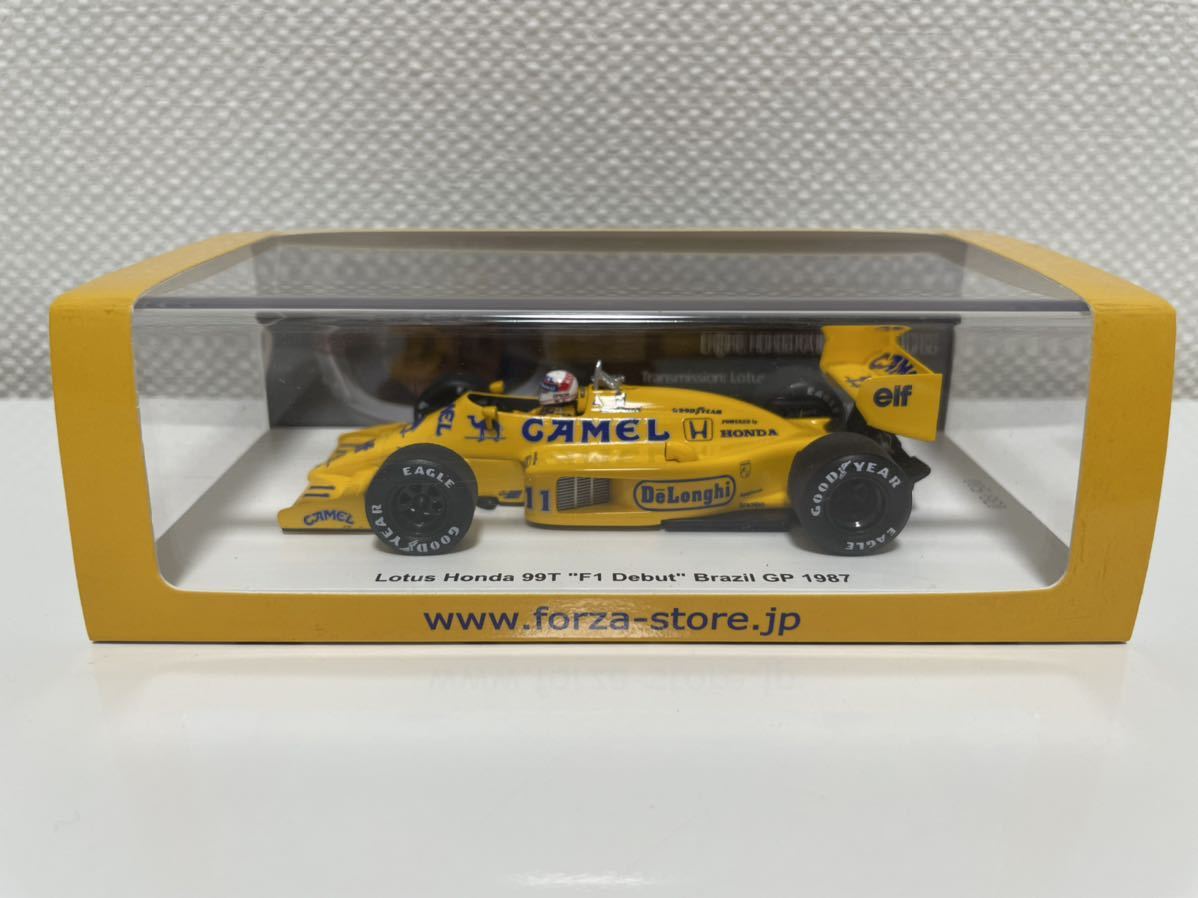 1/43 スパーク ロータス ホンダ 99T 中嶋悟 デビューGP ブラジル www