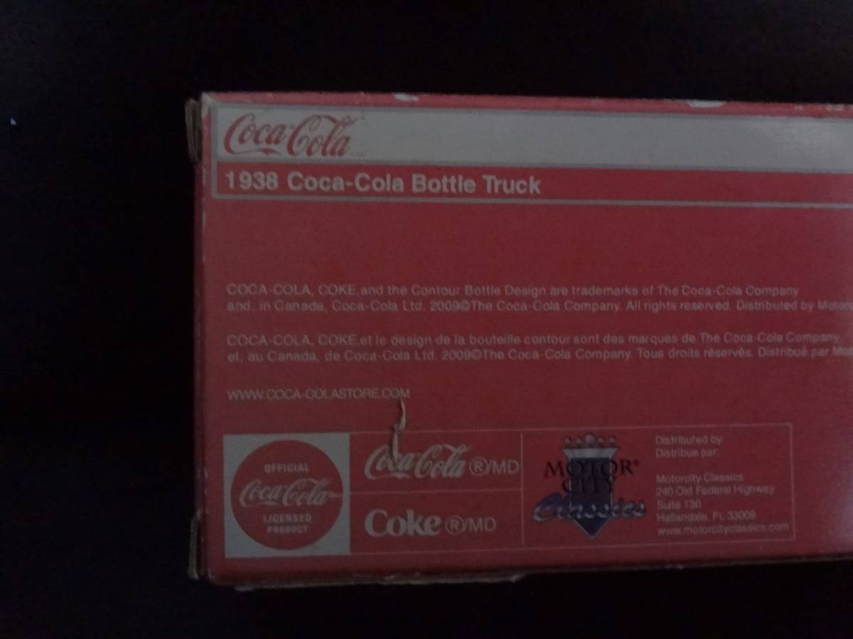 ★レア！★　1938年モデル　コカ・コーラ　ボトルトラック　１/87スケール　ミニカー　2009年製_画像6