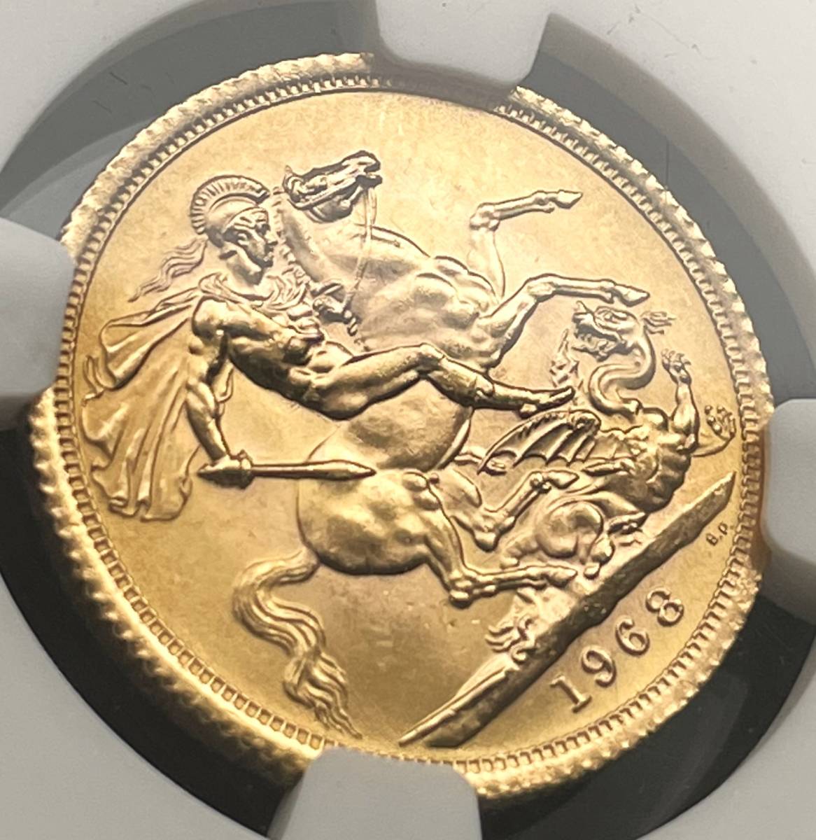 ソブリン金貨 1968年 イギリス 竜退治 エリザベス2世 セントジョージ