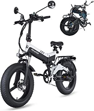 超格安一点 折り畳み 電動自転車 ホワイト アシスト 7段変速 LEDライト ...