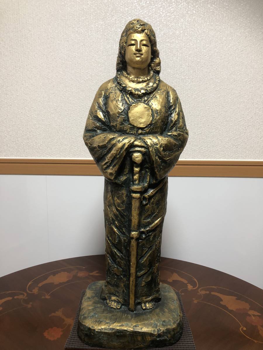 特大68cm 文化勲章作家 巨匠北村 西望作ブロンズ ◇母神(天照大御神